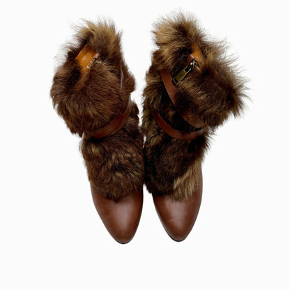 Brown Leather Boots - 10