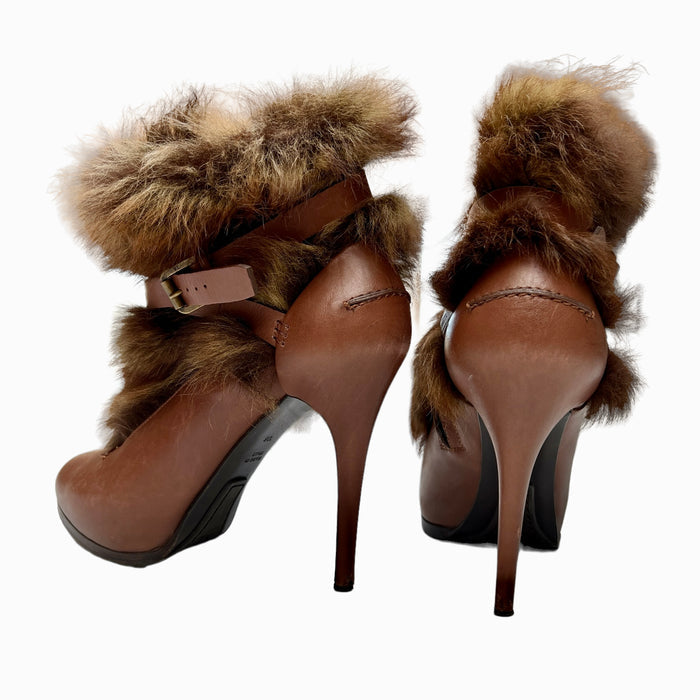 Brown Leather Boots - 10
