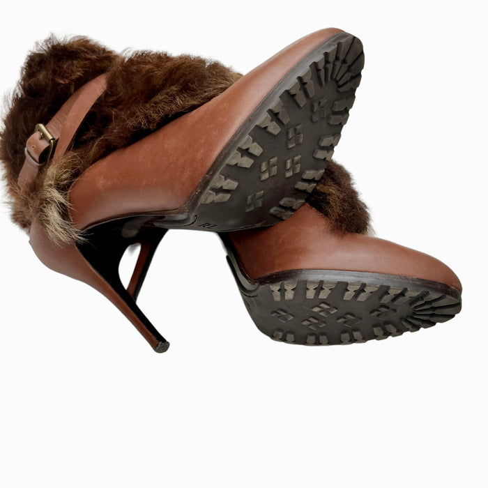 Brown Leather Boots - 10