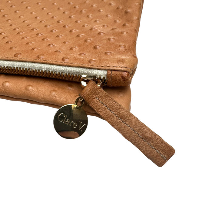 Brown Leather Clutch