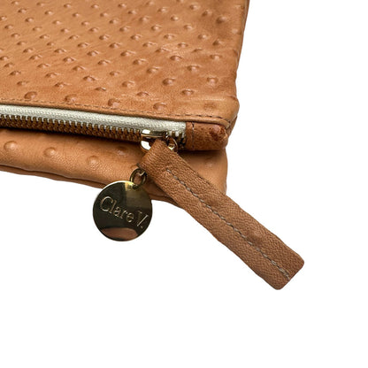 Brown Leather Clutch