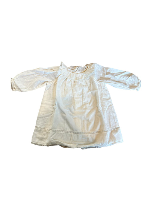Cream Cotton & Lace Dress - 18M