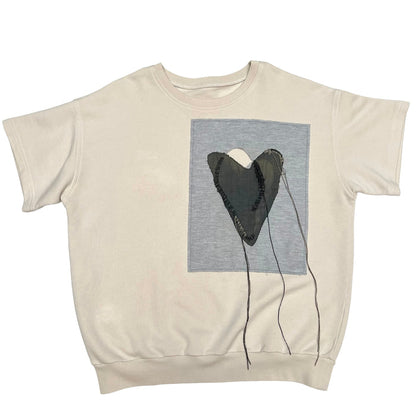 Cream Sweatshirt - L
