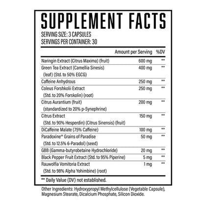 Supplement Facts Eliminate
