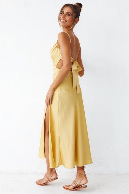 Burning Stars Maxi Dress Yellow