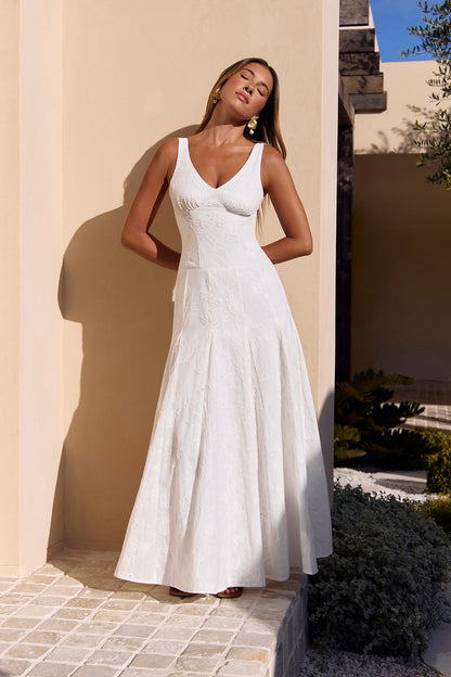 Sunbeam Social Maxi Dress White