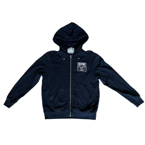 Graphic Print Zipper Hoodie - 8