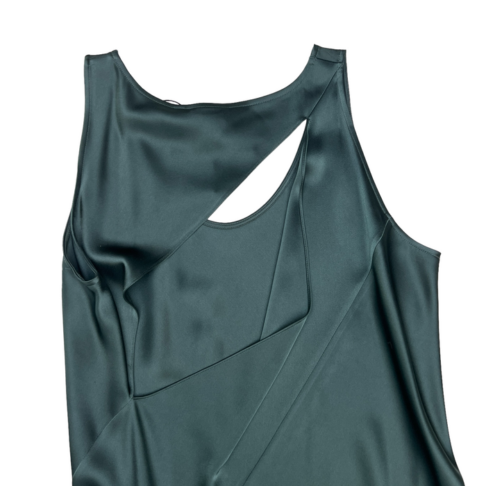 Green Long Silk Dress - US6