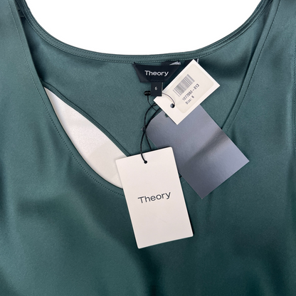 Green Long Silk Dress - US6