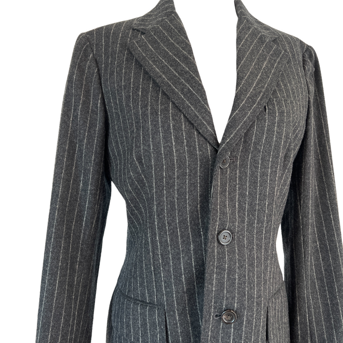 Grey Wool Blazer - 10