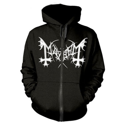 Hoodie - Mayhem - De Mysteriis Dom Sathanas - Zip - Front
