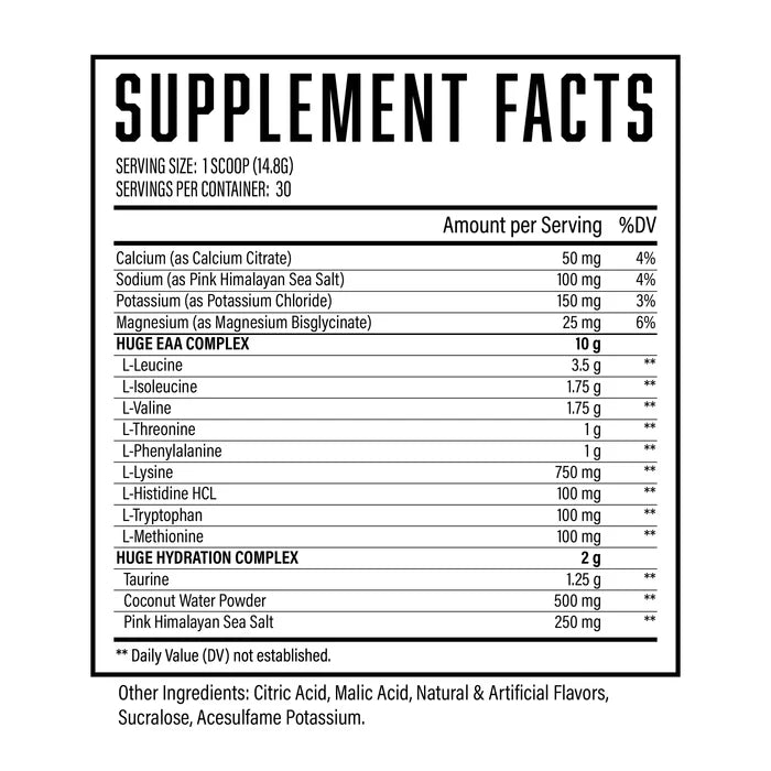 EAA Supplement Facts