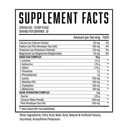 EAA Supplement Facts