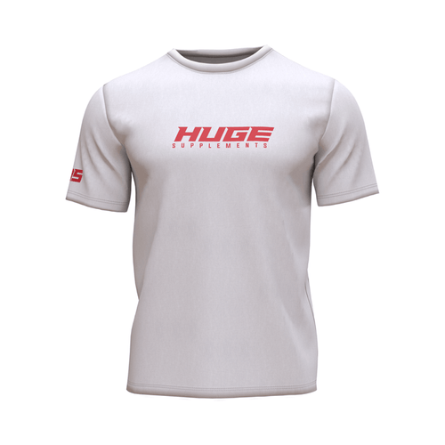 HUGE RED ON WHITE T-SHIRT