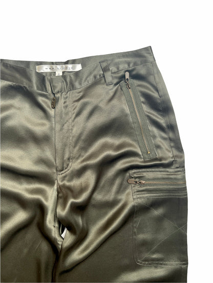 Kaki Silk Pants - 6