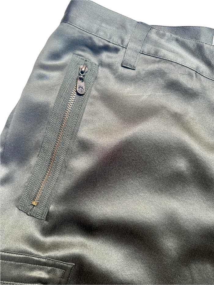 Kaki Silk Pants - 6
