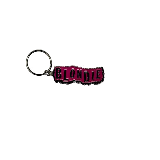 Key Ring - Blondie - Pink Punk Logo