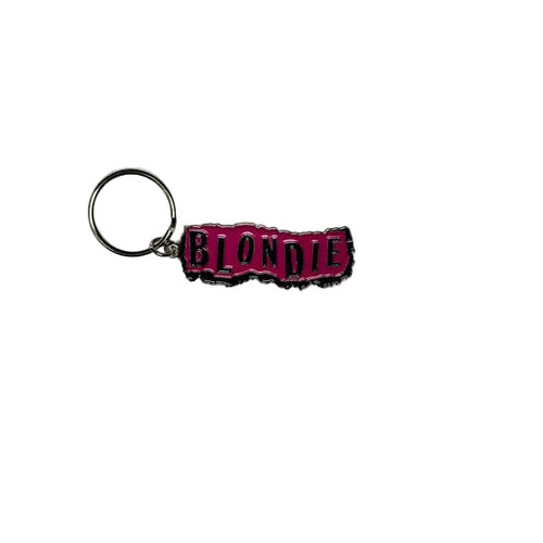Key Ring - Blondie - Pink Punk Logo