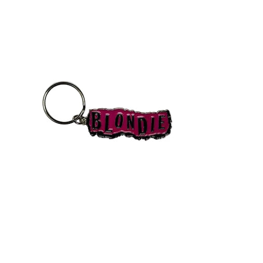 Key Ring - Blondie - Pink Punk Logo