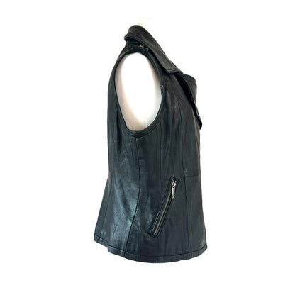 Leather Vest Jacket - M