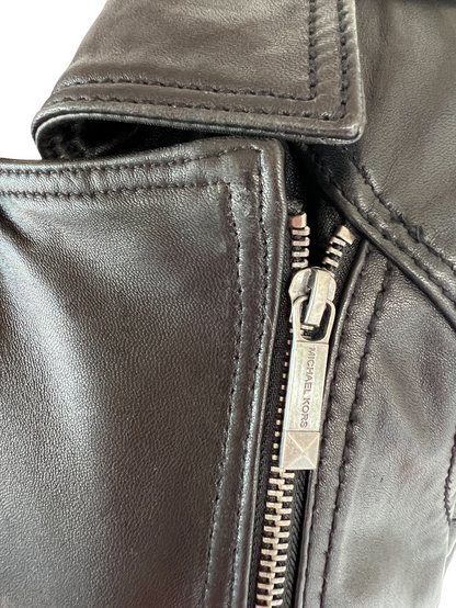 Leather Vest Jacket - M