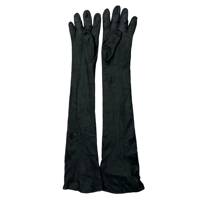 Long Leather Gloves - 7