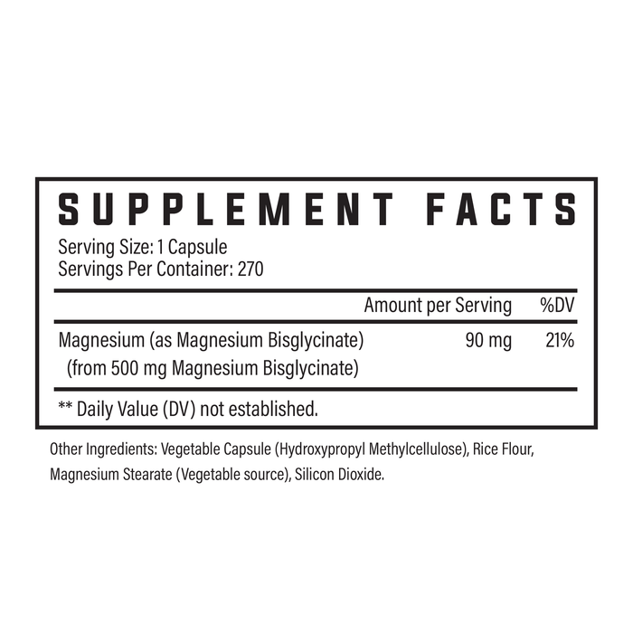 Supp Facts Magnesium