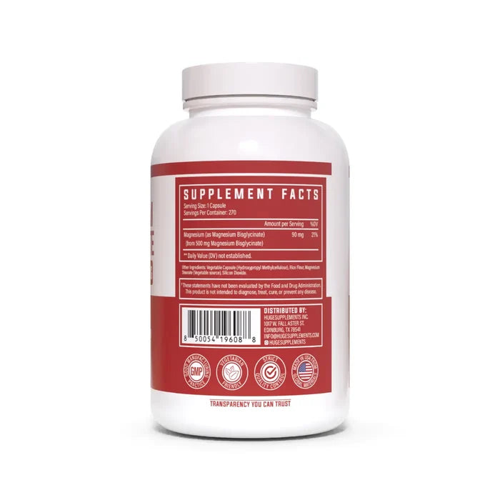 Magnesium Bisglycinate Supplement Facts