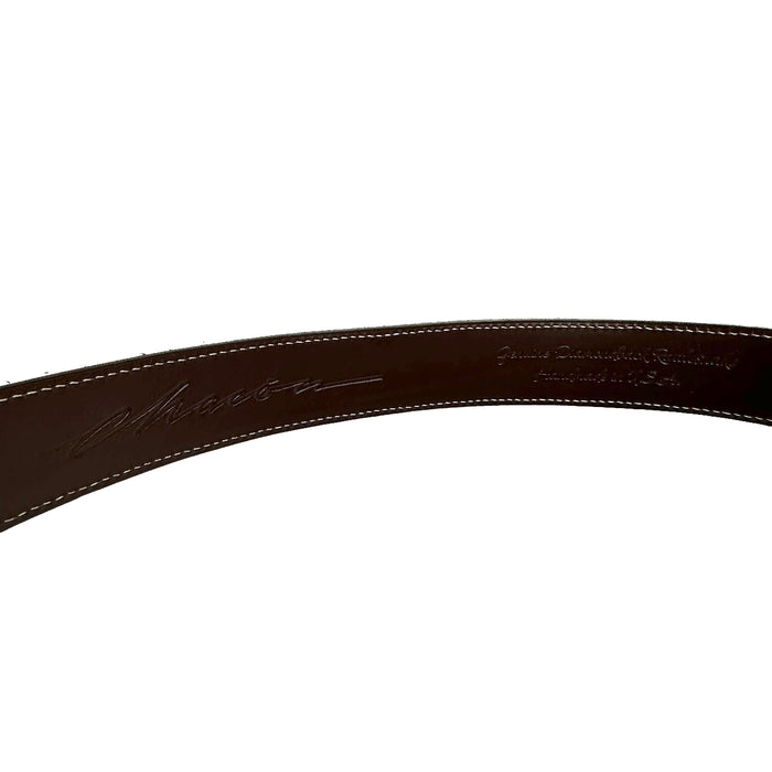 Men Python Leather Belt - 34