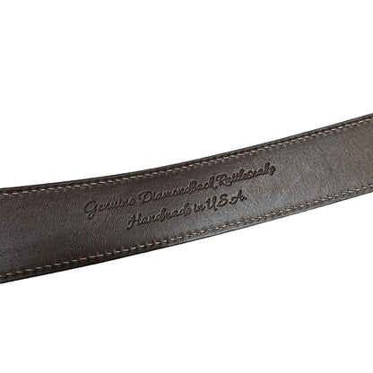Men Python Leather Belt - 34