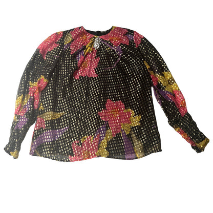 Metallic Top with Crystals - S