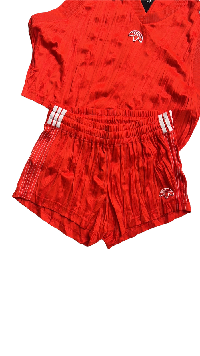 Orange Top & Shorts Set