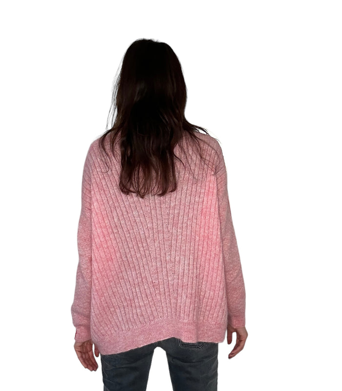Pink Oversized Sweater - M