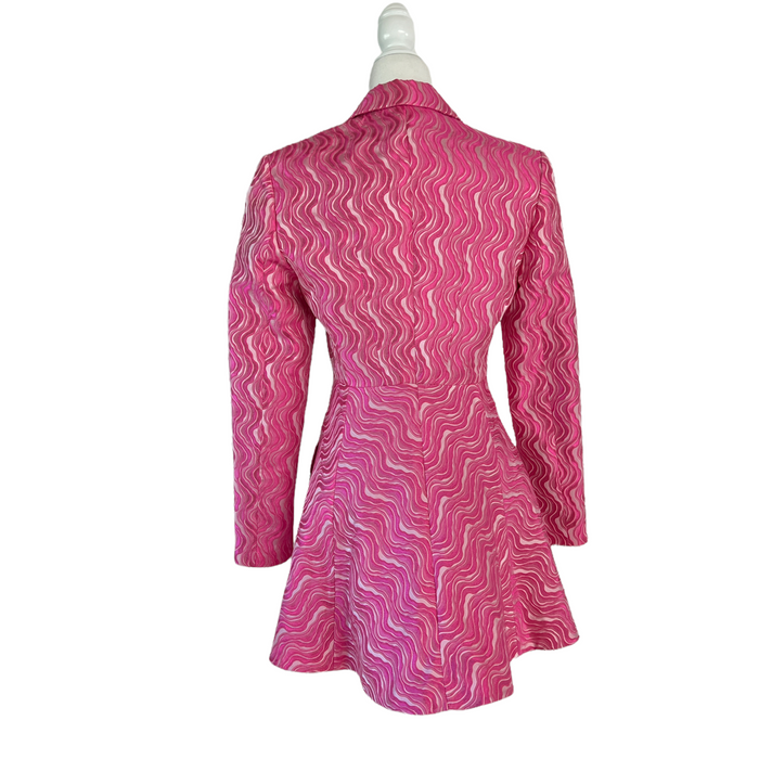 Pink Printed Coat - 6