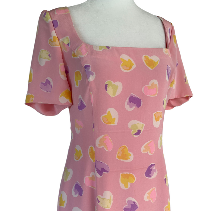 Pink Printed Dress - M