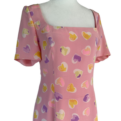 Pink Printed Dress - M