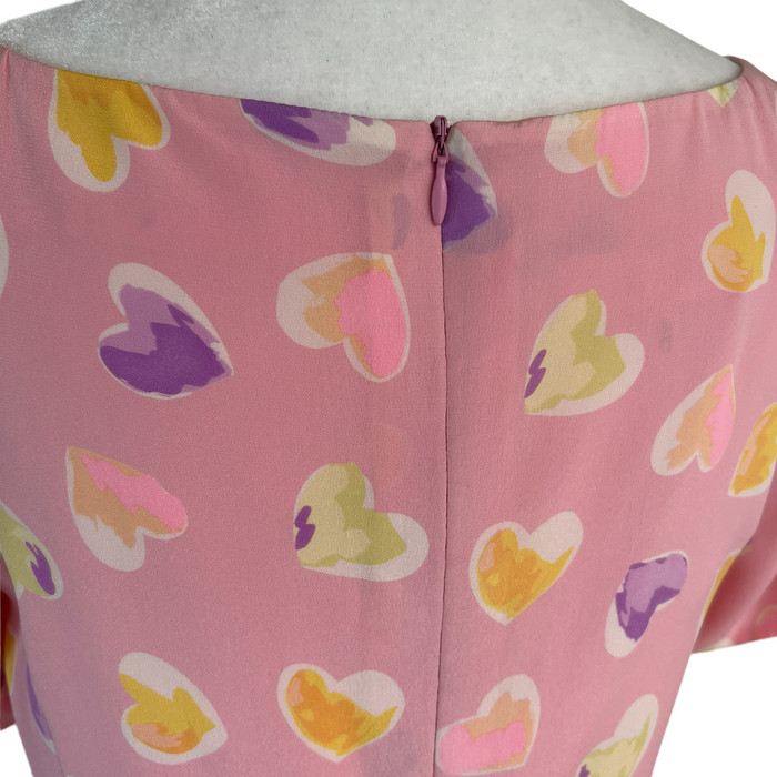 Pink Printed Dress - M