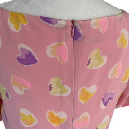 Pink Printed Dress - M