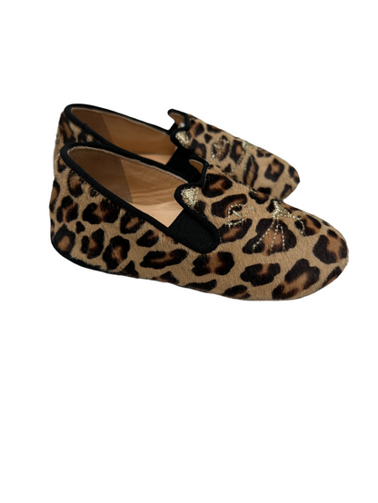 Printed Pony Hair Slippers - 21