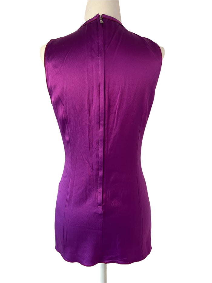 Purple Silk Top - S