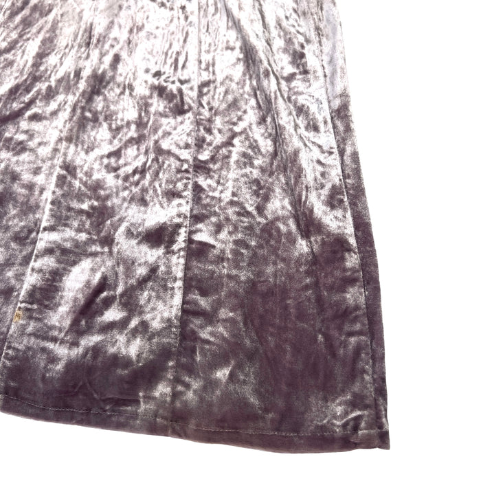 Purple Velvet Mini Dress - S