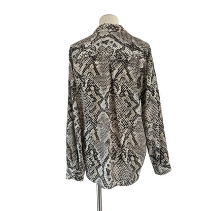 Python Printed Silk Shirt - XS