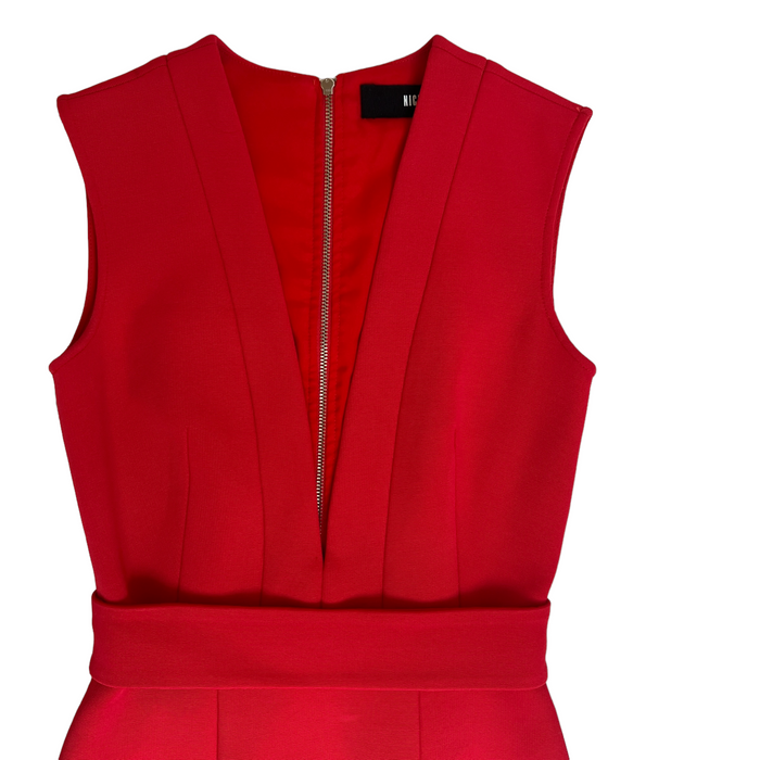 Red Sleeveless Dress - 2