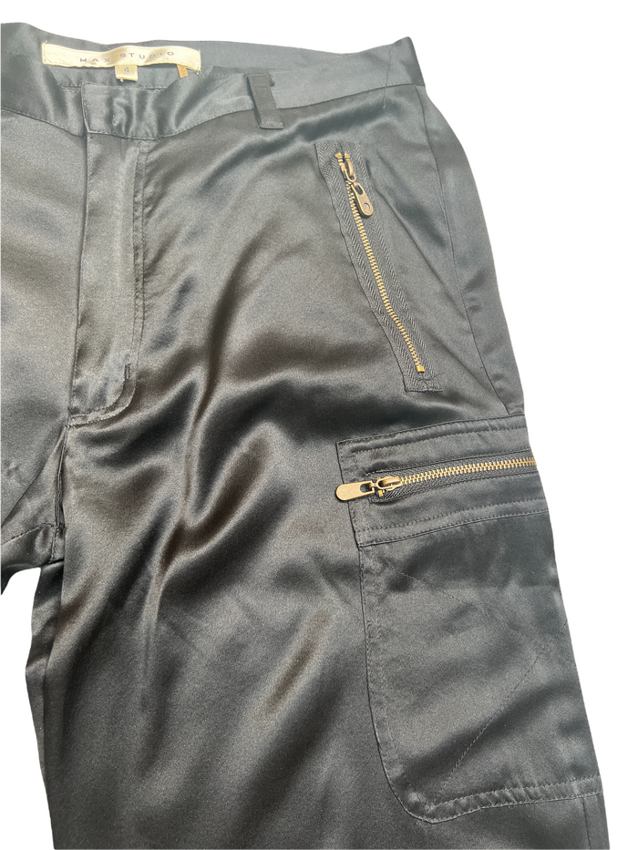 Silk Black Pants - 4