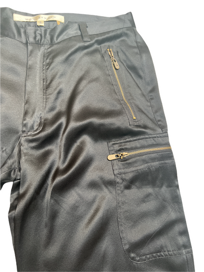 Silk Black Pants - 4