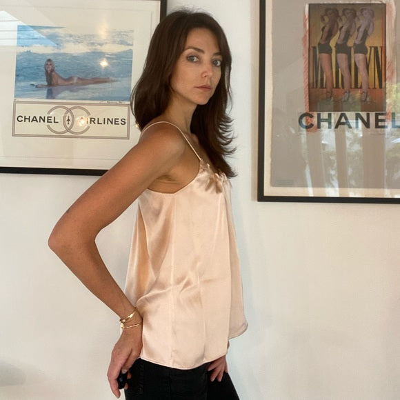 Silk Soft Pink Top - XS