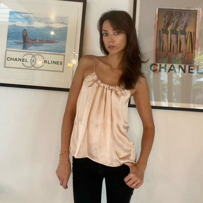 Silk Soft Pink Top - XS