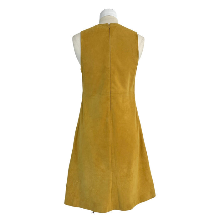 Suede Yellow Dress - 2