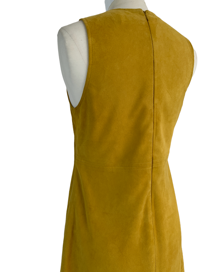 Suede Yellow Dress - 2