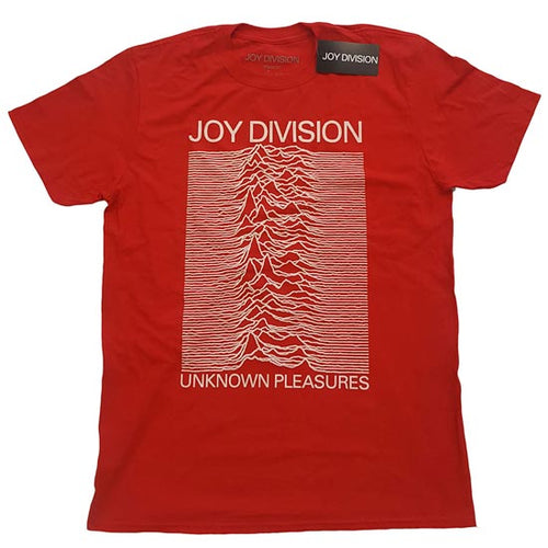 T-Shirt - Joy Division - Unknown Pleasures - Red